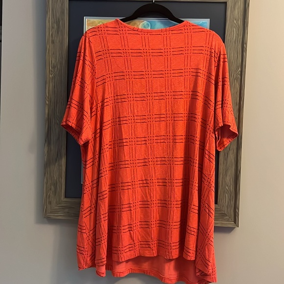 Orange with brown lines. Very comfortable lightweight top. - Picture 2 of 2